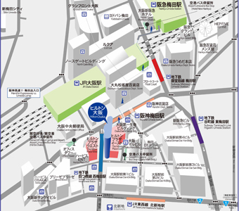 公式 ロケーション アクセス 大阪 梅田のホテルなら ヒルトン大阪