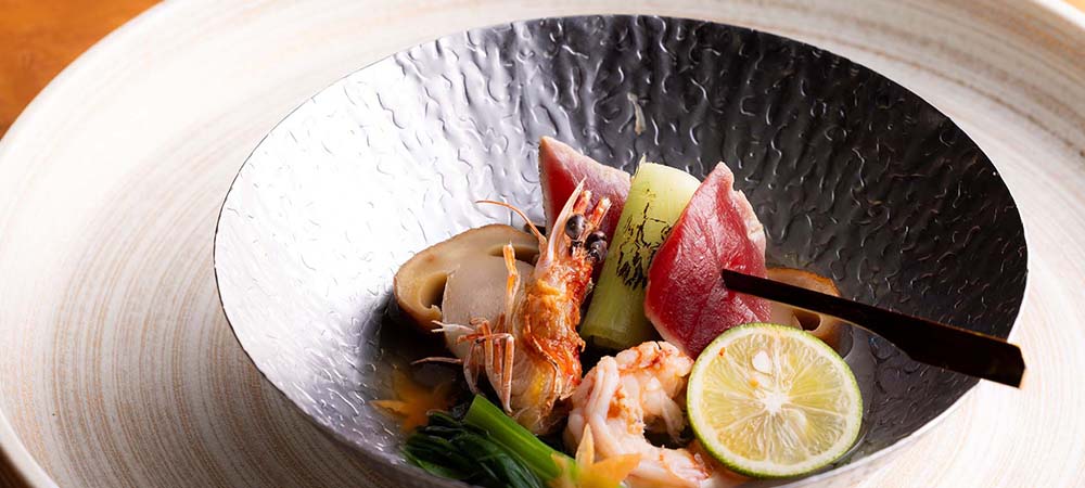 季節の「鉄板焼ディナー」