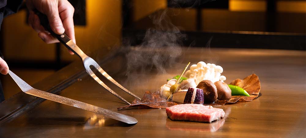 季節の「鉄板焼ディナー」