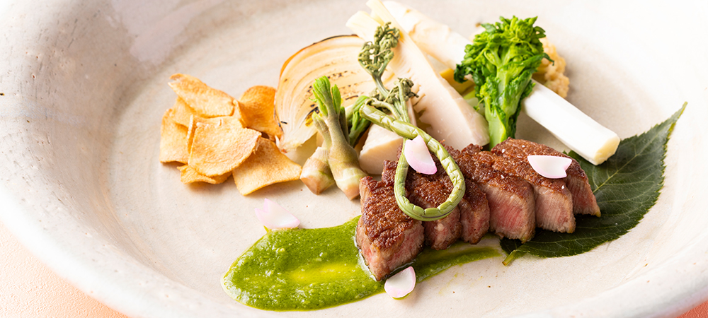 季節の「鉄板焼ランチ」 