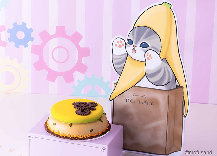バナナにゃんのスペシャルケーキ