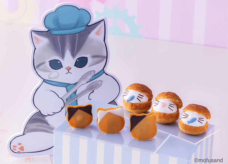 サメにゃんのさつまいもカップケーキ